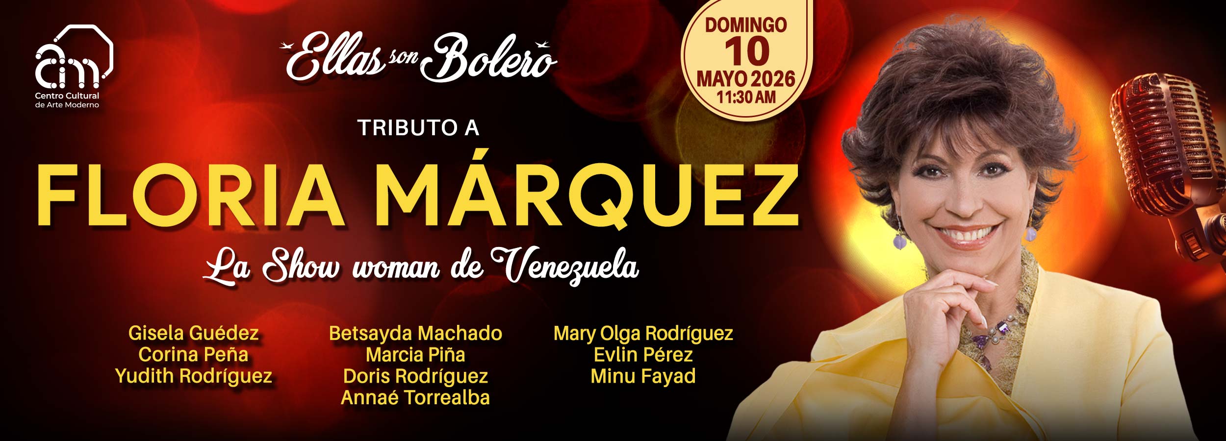 CCAM | Centro Cultural Arte Moderno Venezuela Ellas-Son-Bolero-Floria-Marquez-2500x900-webCCAM