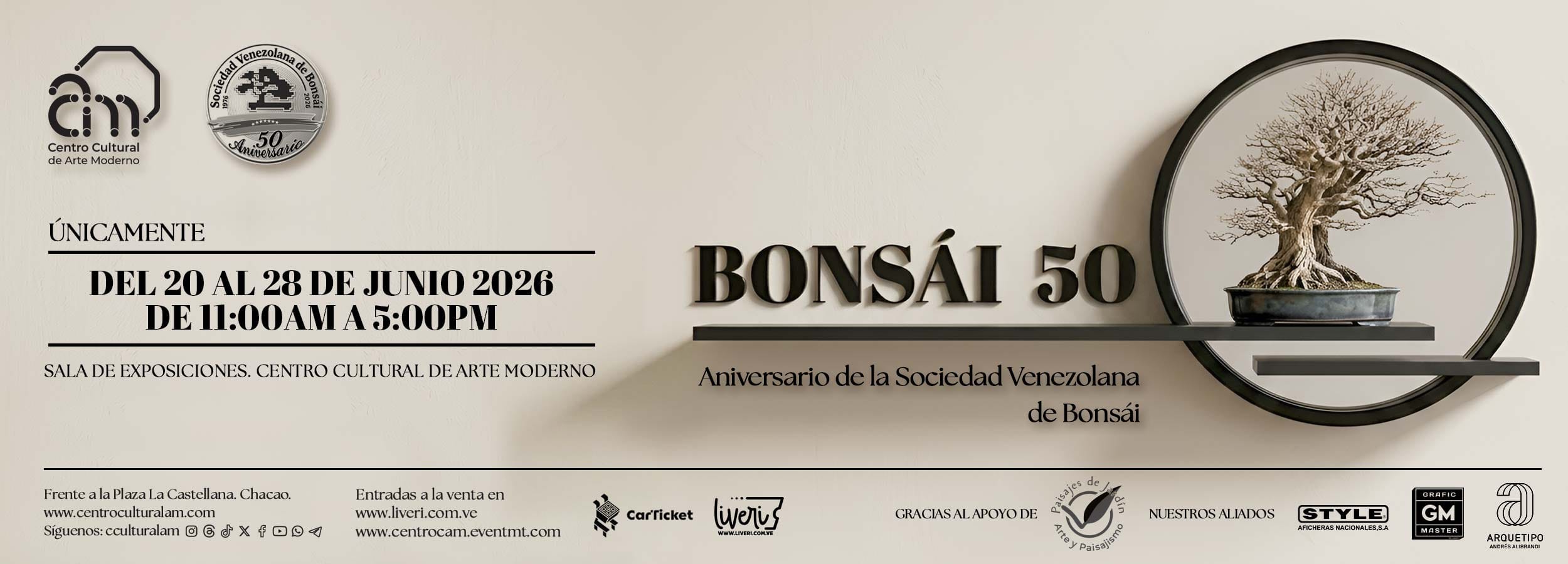 CCAM | Centro Cultural Arte Moderno Venezuela Bonsai-2500x900-webCCAM